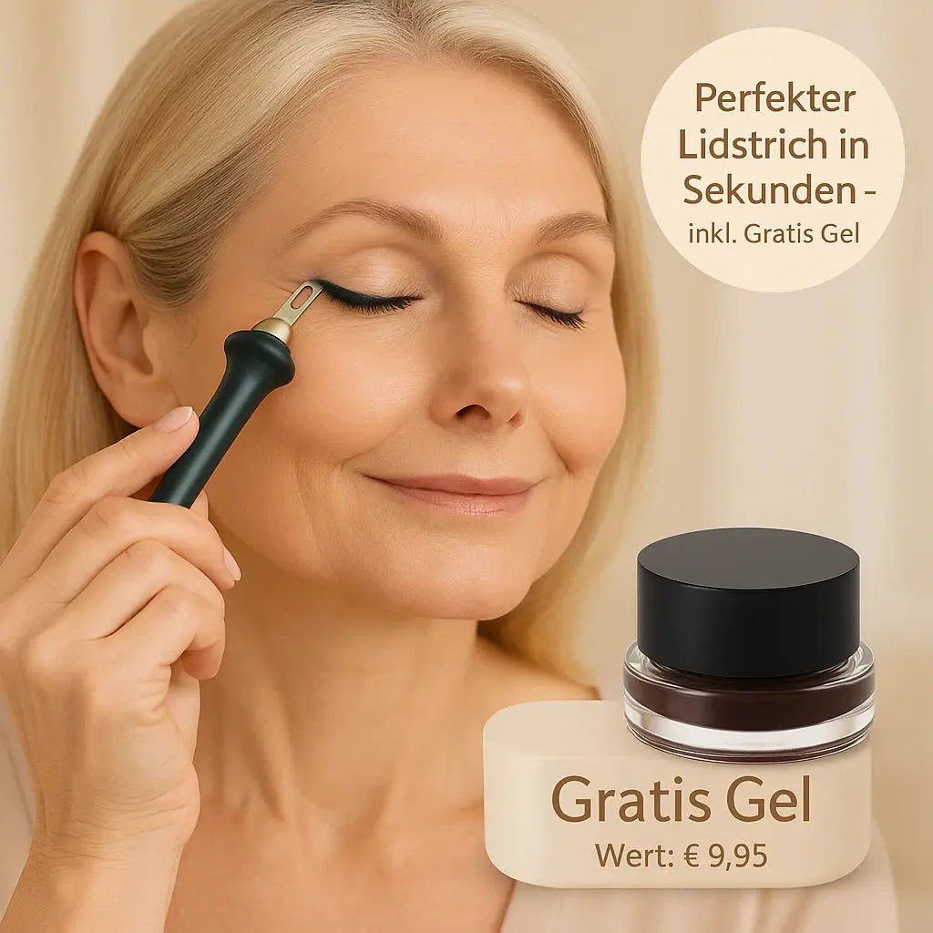 Glamora – Ergonomisches Eyeliner-Set Mit Wasserfestem Gel-Pomade Für Makelloses Augen-Make-up