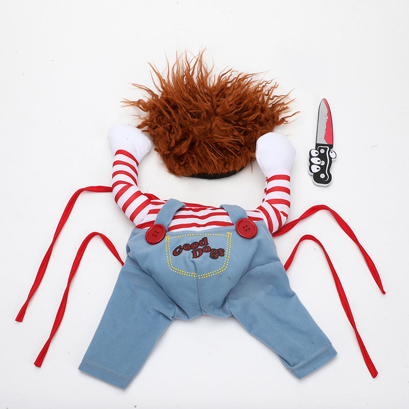 PupPro – Chucky-Hundekostüm für Halloween-Spaß