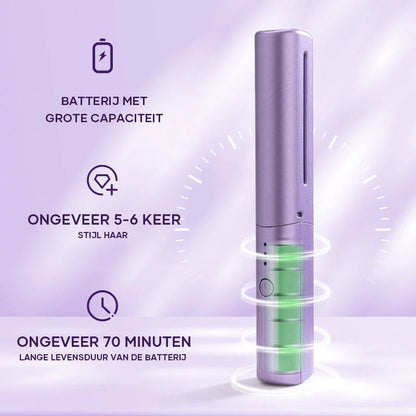 Kompakt – Wiederaufladbarer Mini-Haarstyler für schnelles und einfaches Styling auf Reisen
