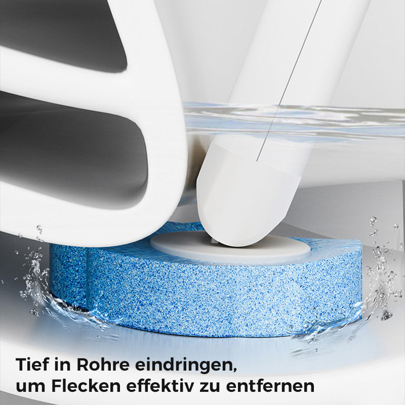 PureScrub – Hygienische, berührungsfreie Toilettenreinigung mit frischen Schwammköpfen