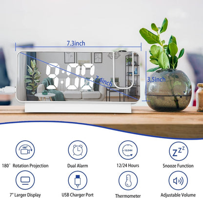 ClockCast – Digitaler Wecker mit Deckenzeitprojektion