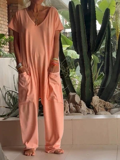 Yvonne – Lässiger Sommer-Jumpsuit mit atmungsaktiver Baumwollpassform