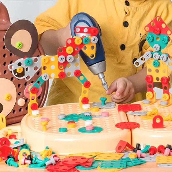 FunChest – Bunte Überraschungsbox mit Bau- und Bohrset