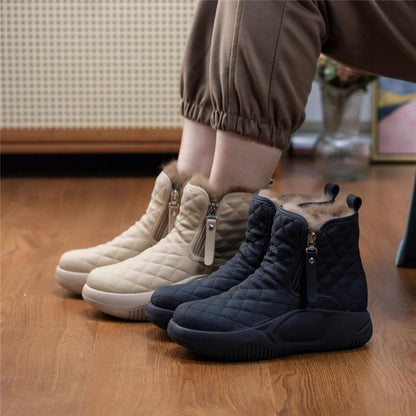 Kiera – Wasserdichte Schneestiefel mit seitlichem Reißverschlussdetail
