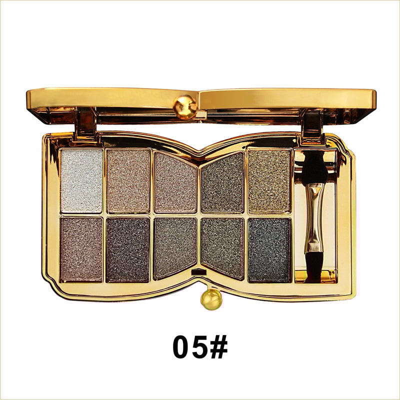LuxeGlitters – Glitzer-Lidschattenpalette mit 10 Farbtönen für strahlende Looks