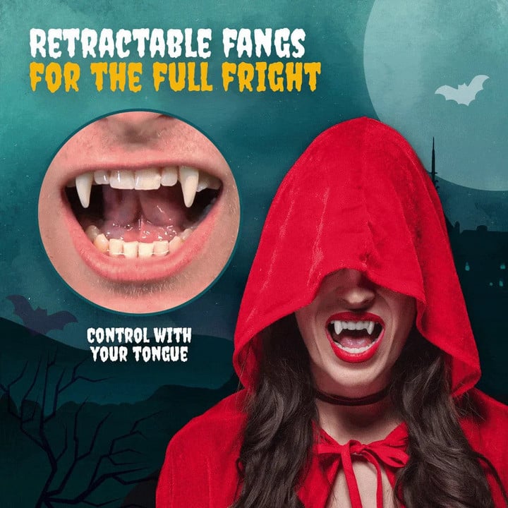 GhoulFangs – Einziehbare Vampirzähne für Halloween-Cosplay
