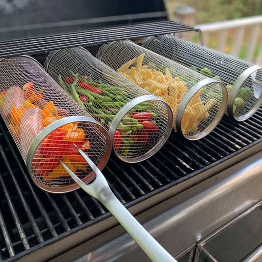 GrillMaster – Zylindrischer Grillkorb für Einfaches Grillen