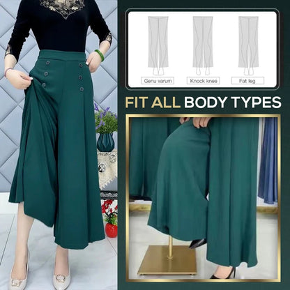Camille – Weite Bundfaltenhose mit lockerer Sommerpassform