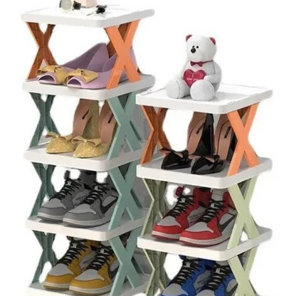 RackGenius - Platzsparender, mehrschichtiger Schuh-Organizer für ordentliche und stilvolle Aufbewahrung