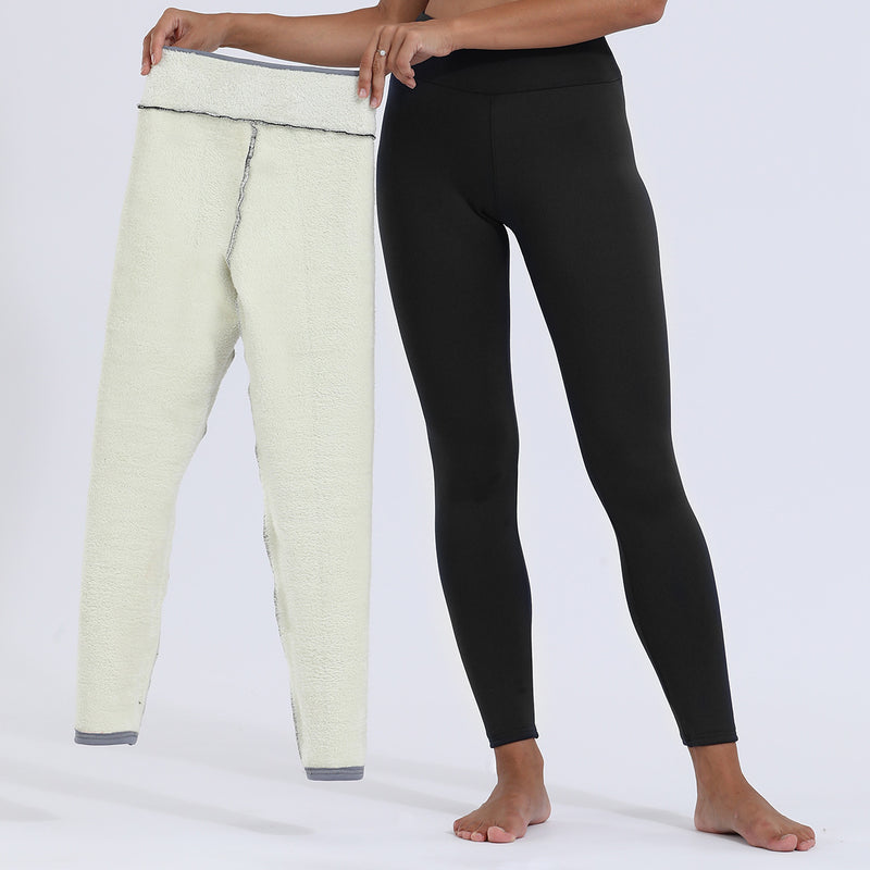 Ayla – Doppellagige, warme Leggings für stilvollen Winterkomfort