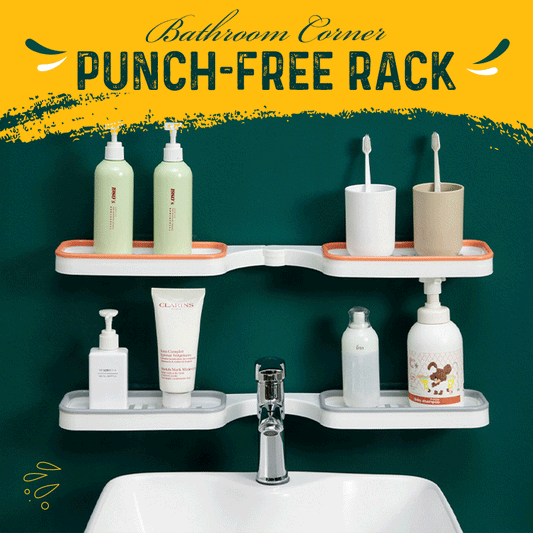 PlackRack – 180° drehbares selbstklebendes Badezimmerregal