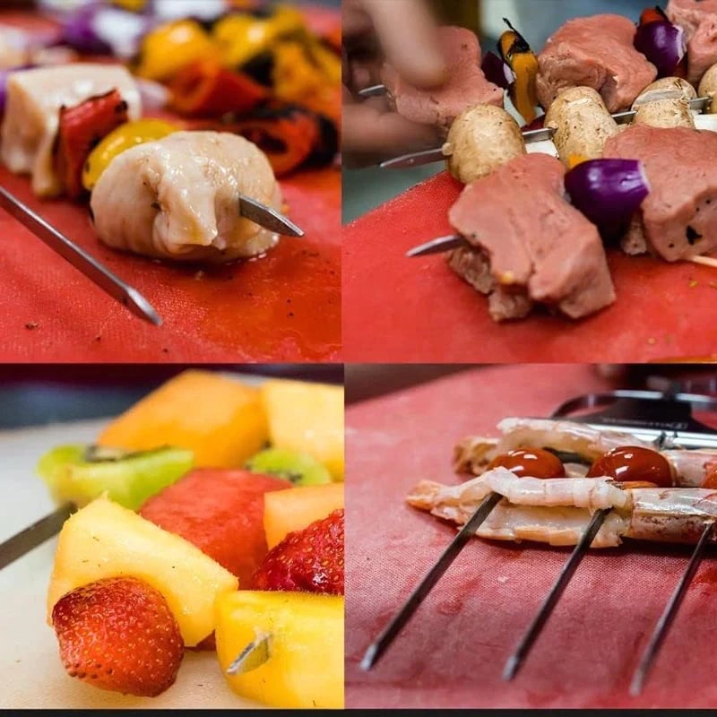 GrillSavant – 3-zackiges Spießwerkzeug für müheloses Grillen