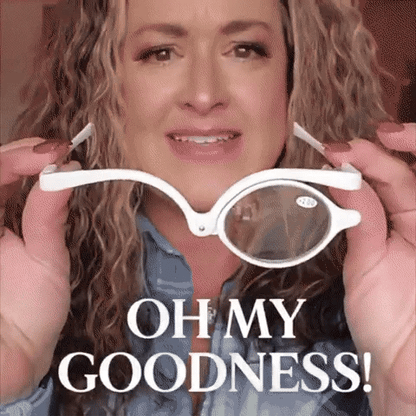 MirrorVue – Schminkbrille mit schwenkbarer Vergrößerungslinse