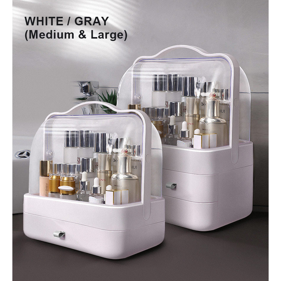 ClearCharm – Make-up-Organizer mit großem Fassungsvermögen und transparentem Deckel