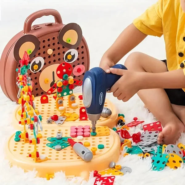 FunChest – Bunte Überraschungsbox mit Bau- und Bohrset