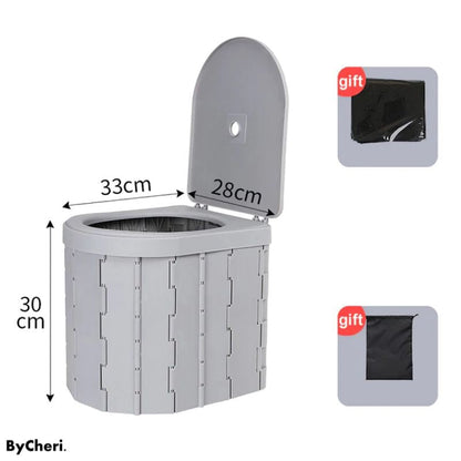 QuickLoo – Tragbare Falttoilette für Reisen und Camping