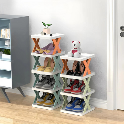 RackGenius - Platzsparender, mehrschichtiger Schuh-Organizer für ordentliche und stilvolle Aufbewahrung