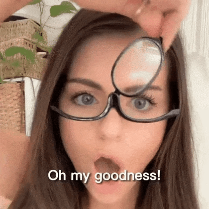 MirrorVue – Schminkbrille mit schwenkbarer Vergrößerungslinse