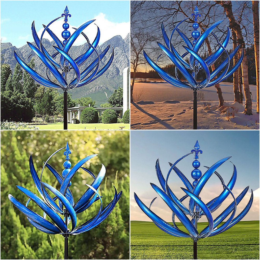 LotusBreeze – Ruhige Windmühle mit elegantem Gartendesign