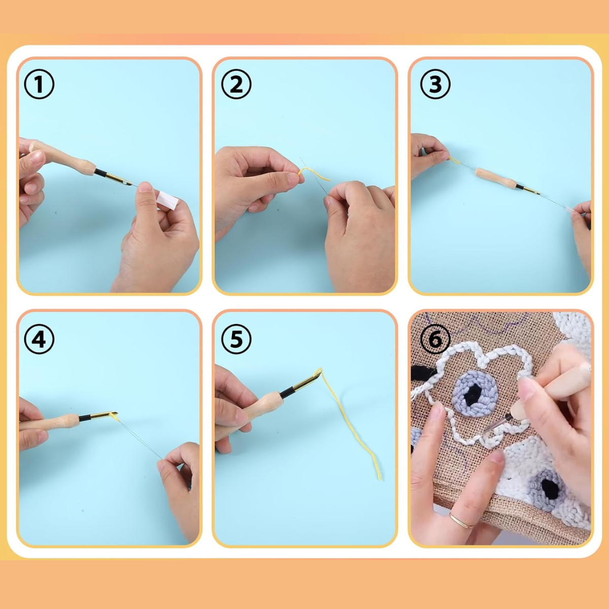 StitchMaster – Stick Punch Nadel Set für DIY Nähprojekte