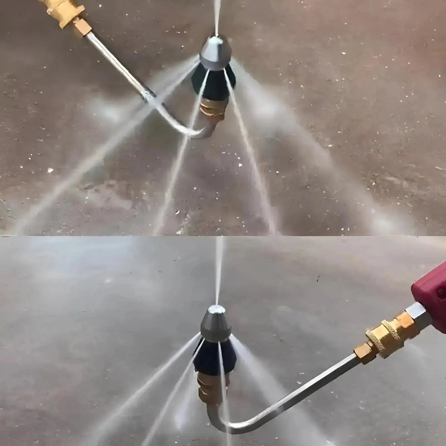 HydroBlast – Druckbetriebene Reinigungsdüse für Verstopfungen
