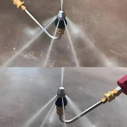 HydroBlast – Druckbetriebene Reinigungsdüse für Verstopfungen