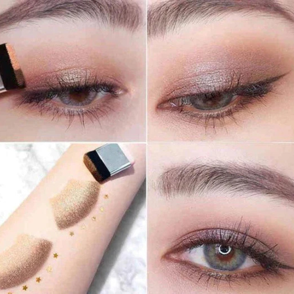 GlamGlide - Zweifarbiger Lidschatten-Stift für sofortige, professionelle zweifarbige Augen-Looks