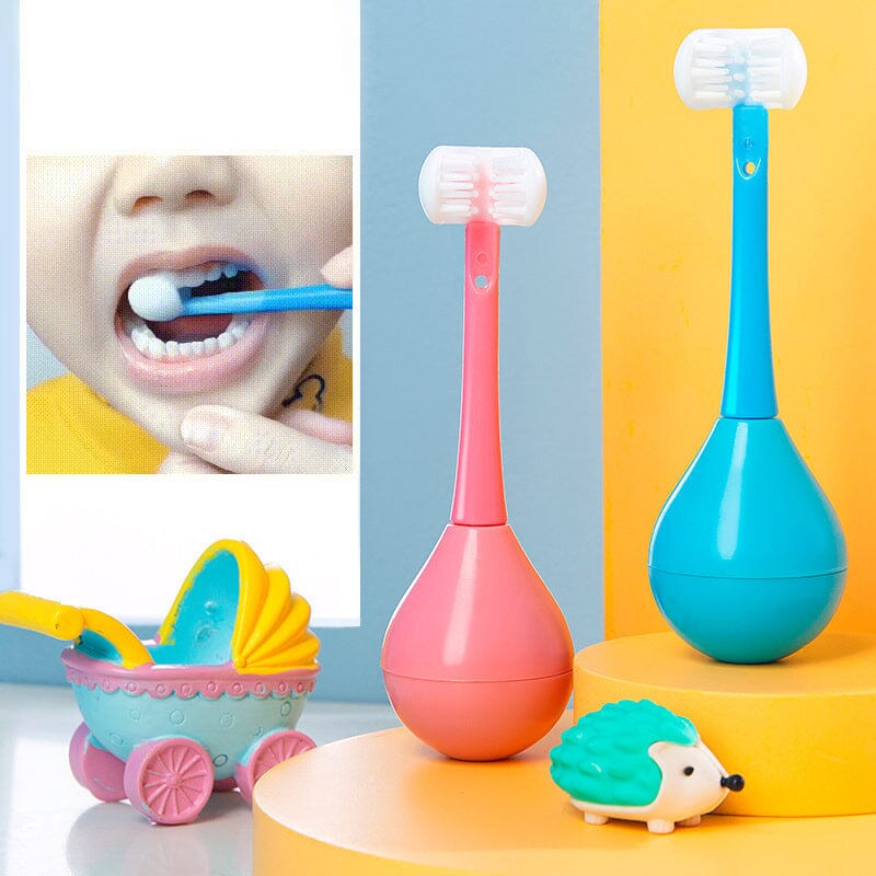 BrushBuddy – Dreiseitige Zahnbürste für spielerisches Zähneputzen bei Kindern