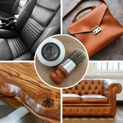 LeatherGuard – Leder-Reviving-Balsam-Set mit Pinsel zum Schutz von Oberflächen