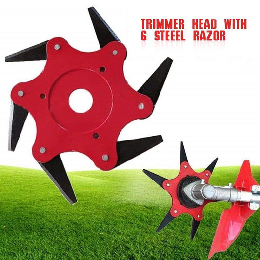 Unkrauttrimmer - 6-Stahl-Rasiermesser Trimmerkopf™