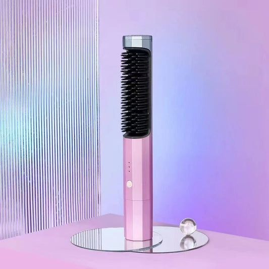 FrizzGo – Kabellose Haarglättungsbürste für glattes, krauses Styling