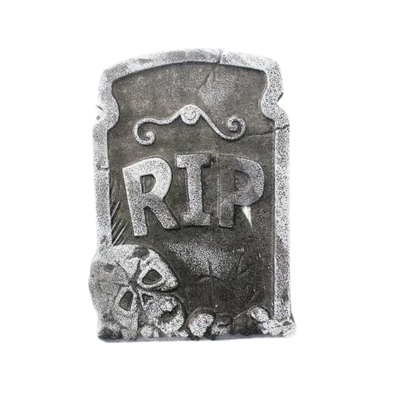 TombPro – Schaumstoff-Grabstein-Dekoration mit verwittertem Stein-Look