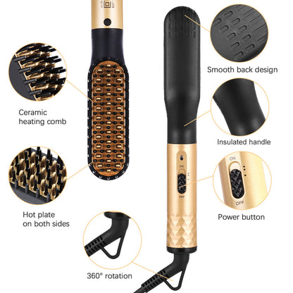 SleekFlow – Professioneller Bartglätterkamm für frizzfreies Styling