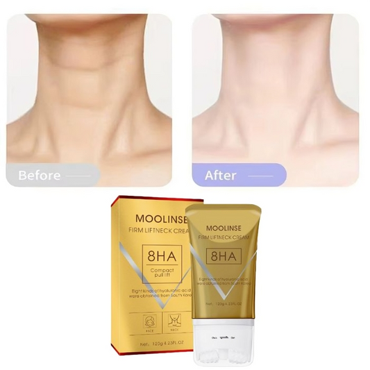 NeckLuxe – Straffende Hals- &amp; Dekolletécreme Mit Massagekopf Für Jugendlich Glatte Haut | 1+1 Gratis