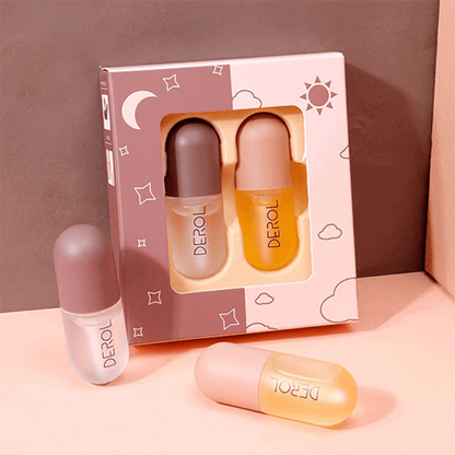 Emma – Lip Plumper Duo mit durchsichtigen Tuben und schwarzen Kappen | 1+1 Gratis