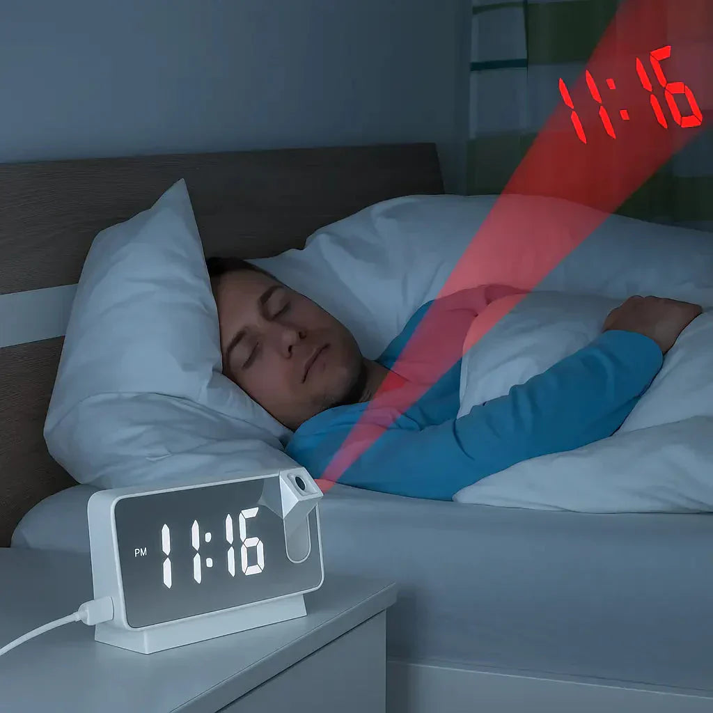 ClockCast – Digitaler Wecker mit Deckenzeitprojektion