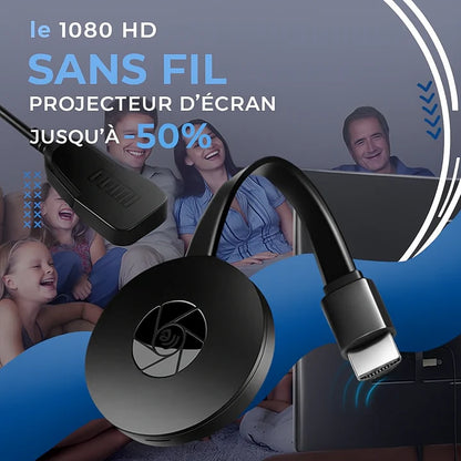 VisionCast – Kompakter Full-HD-Wireless-Projektor für Zuhause und unterwegs