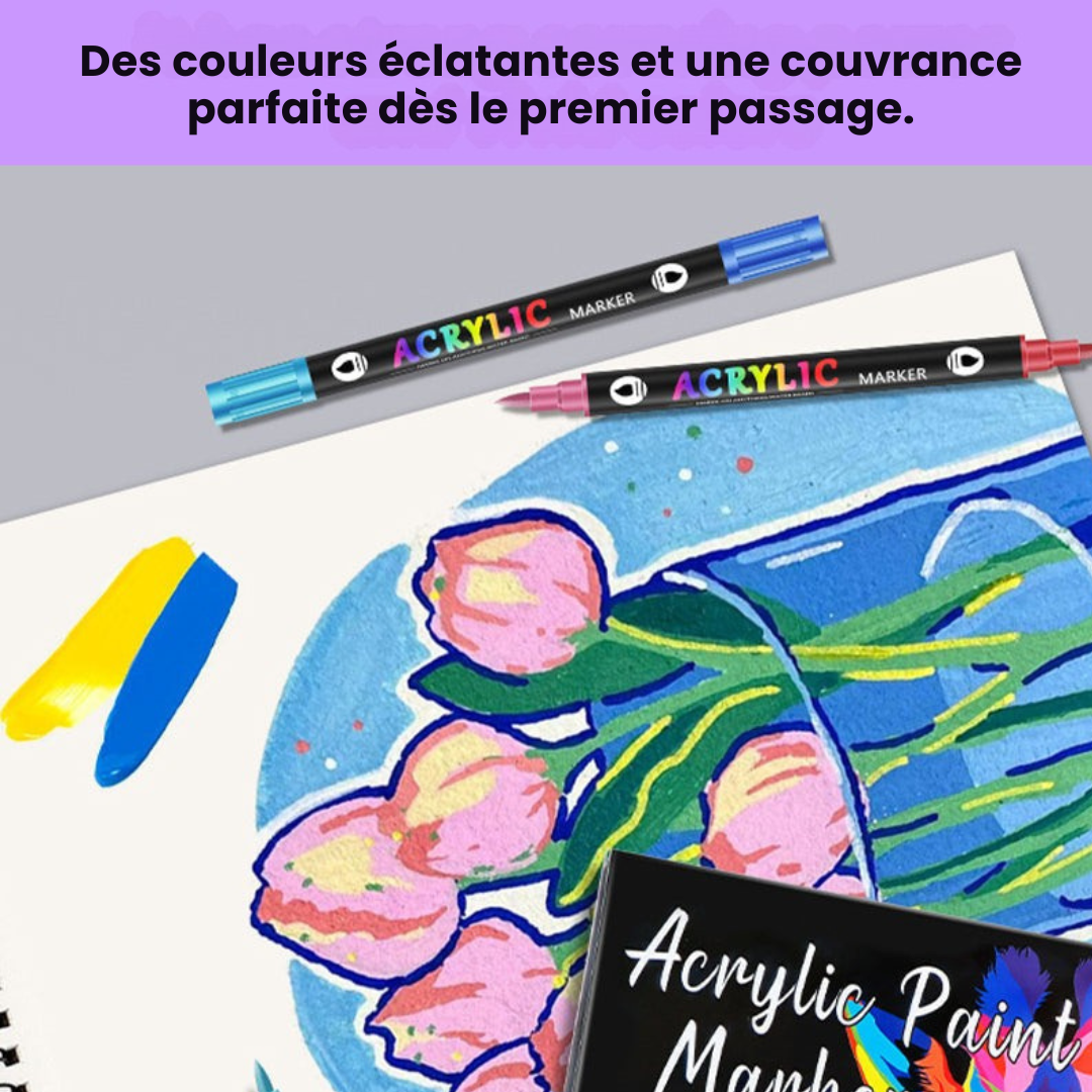 ColorFlow – Acrylmarker-Set für lebendige und präzise Kunstwerke