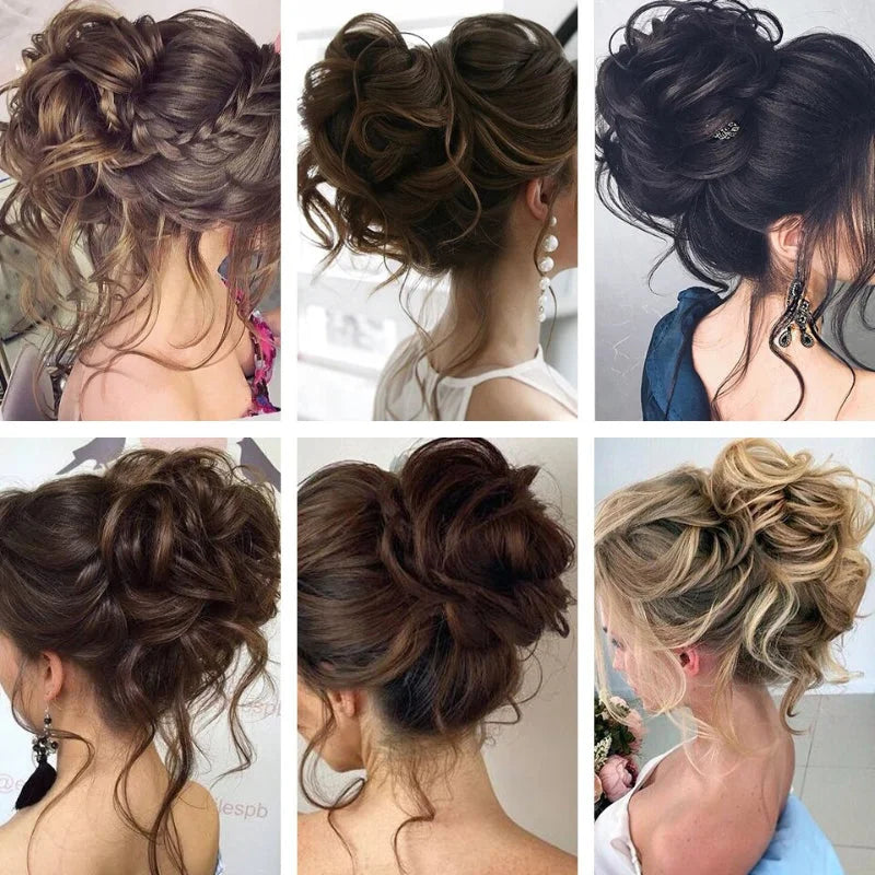 HairGlow – Einfacher Messy Bun Haarteil für Natürliches & Weiches Volumen