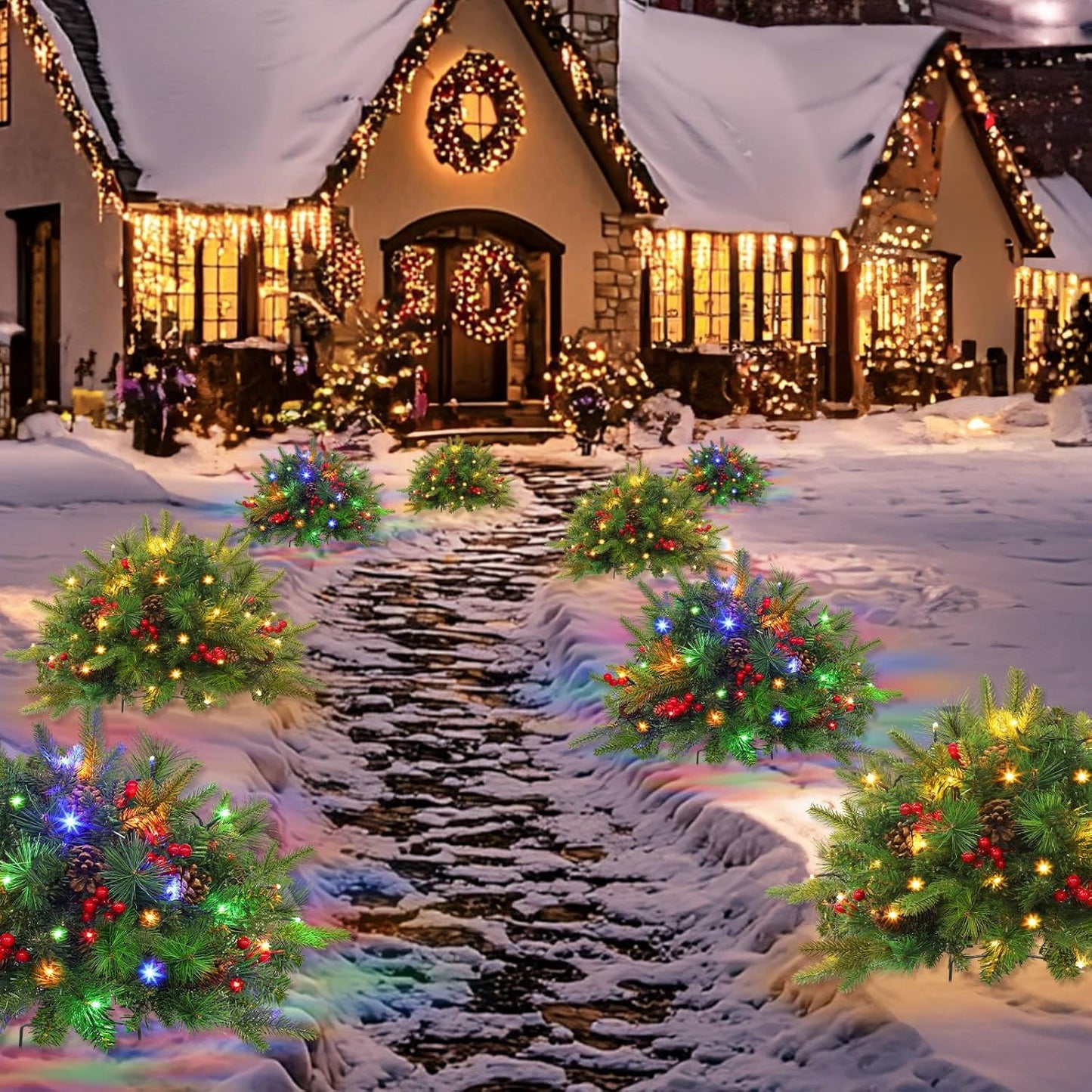 BrightPine – Funkelnde Weihnachtsdekoration für ein charmantes, festliches Zuhause