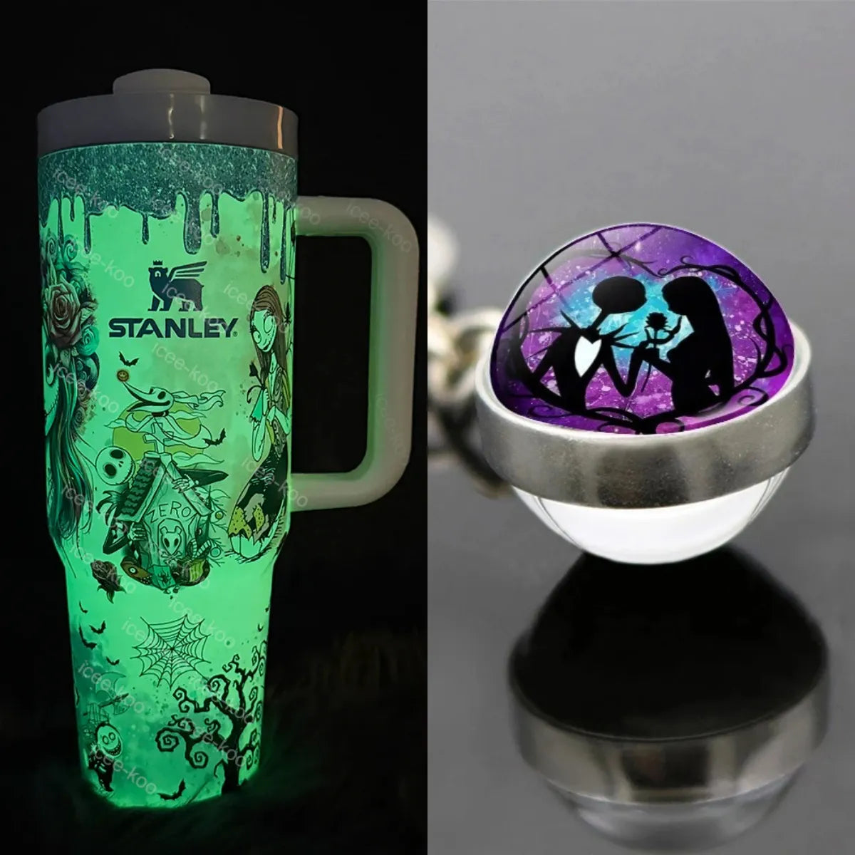 FestiveSip – Leuchtender Isolierbecher mit magischem Tag-Nacht-Design