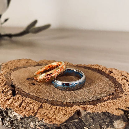 GlowRing – Im Dunkeln leuchtender Ring mit bunt leuchtenden Runen