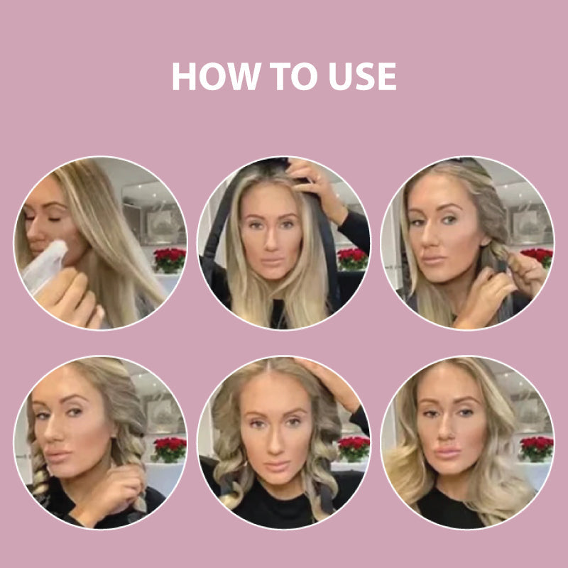 CurlEase – Seiden Curling Tool für schadenfreie, frizzfreie Locken