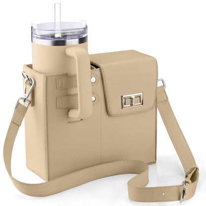 Alice – Modische Schultertasche mit Halterung für Sport-Wasserflaschen