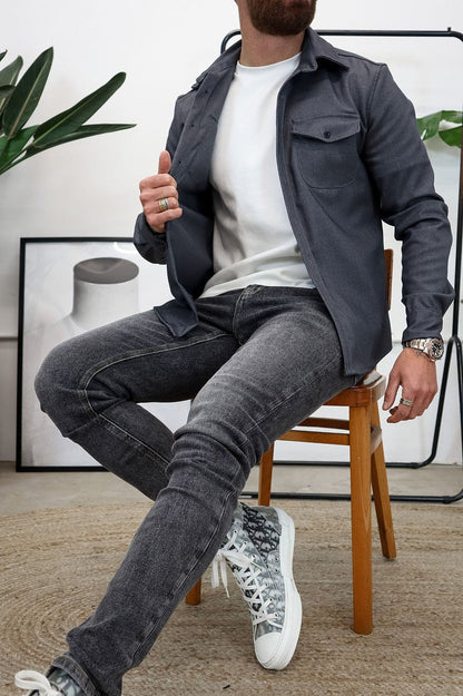 Alexander – Button-Down-Polojacke mit taillierter Passform
