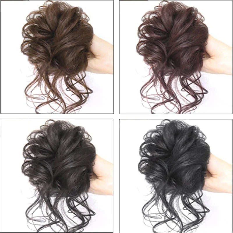 HairGlow – Einfacher Messy Bun Haarteil für Natürliches & Weiches Volumen
