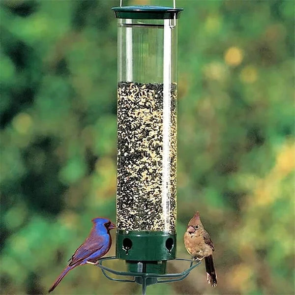 FeatherFeast – Eichhörnchensicheres Vogelfutterhaus mit drehbarem Abwehrmechanismus