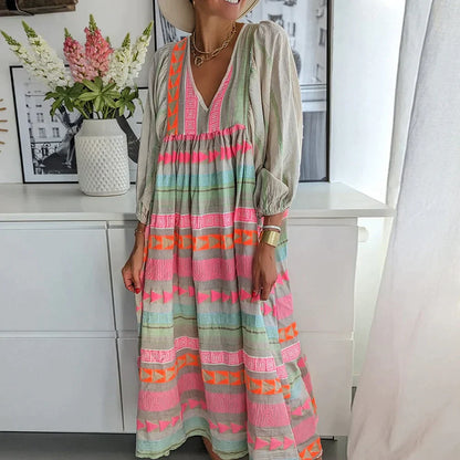 Mira – Farbenfrohes Sommerkleid für jede Gelegenheit