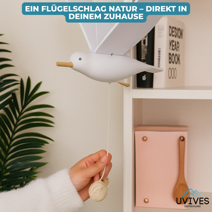 LuftMöwe – Handgefertigte Holzmöwe mit schlagenden Flügeln