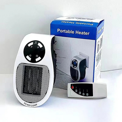 BlazeHeat - Elektrischer Mini Heizstrahler mit Fernbedienung und Digitalanzeige